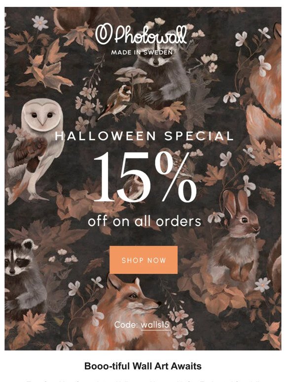 Wallpaper Wonderland 🎃 15% Off All Orders!