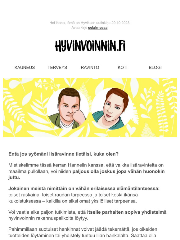 Entä jos syömäni pilleri tietäisi, kuka olen?