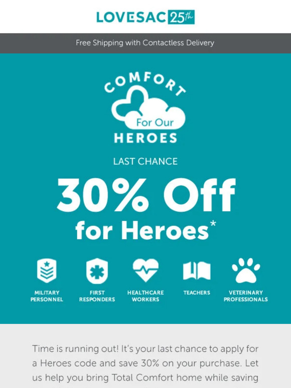 Lovesac - Heroes Discount