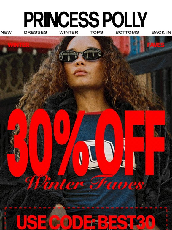 ☕ 30% OFF WINTER FAVES 🍂