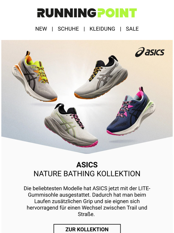 Nature Bathing: Die ASICS-Top-Modelle jetzt als Trailversion