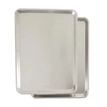 Nordic Ware Naturals Aluminum Half Sheet Pans, 2-Pack