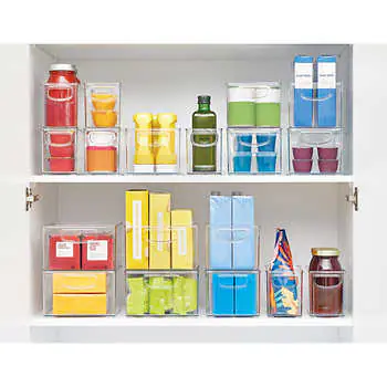 iDESIGN Kitchen and Pantry Storage Bins, 18-Piece Set