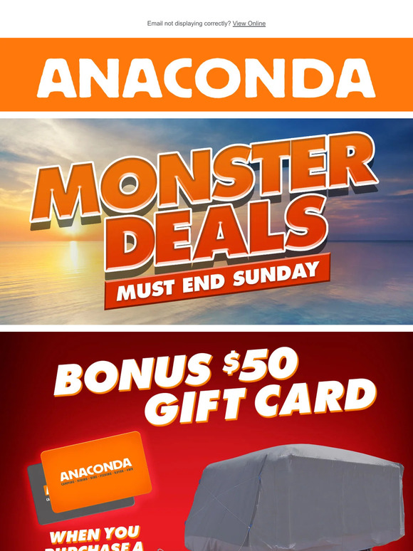 BONUS $50 Gift Card on Spinifex Caravan Covers!