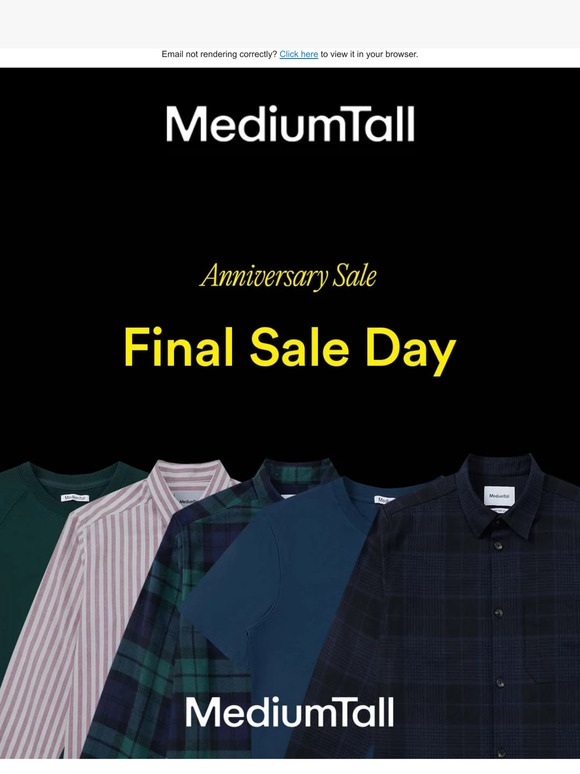 Final Sale Day - Last Chance for -30% Off All Products