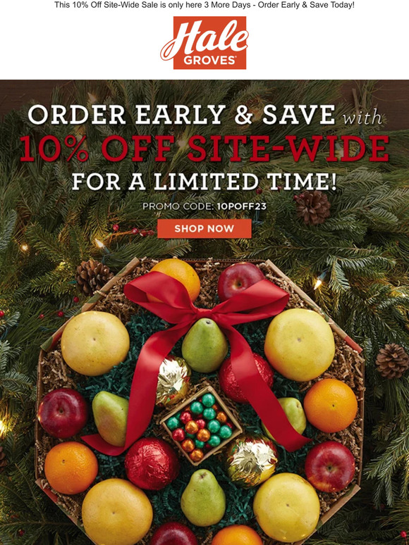 🎄 Order Early and Save with 10% Off Site-Wide for a Limited Time!