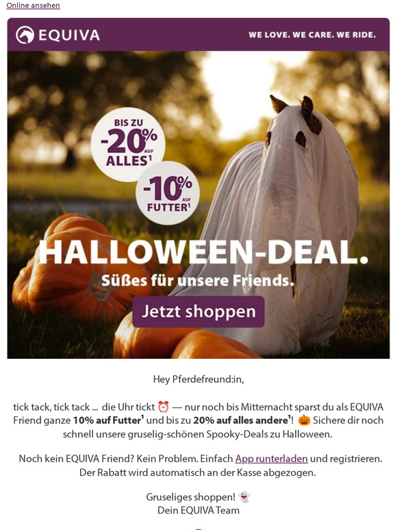 Letzte Chance: 10% auf Futter und bis zu 20% auf alles¹ sparen!