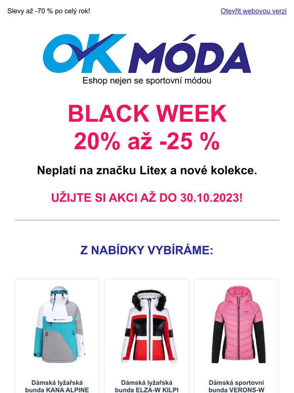 20% až 25% navíc - BLACK WEEK frčíme