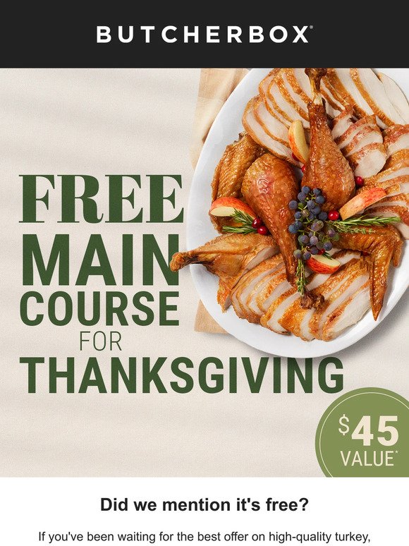 Get your FREE turkey