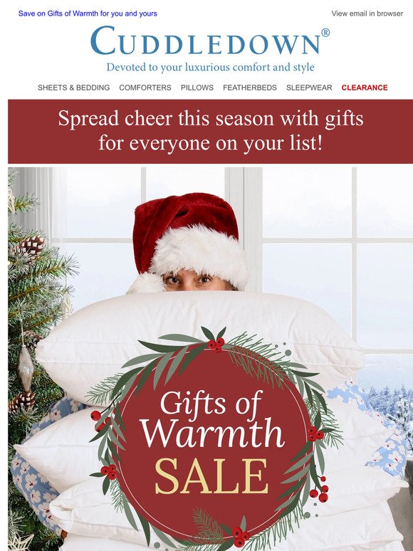 'Tis the season for saving on Gifts of Warmth