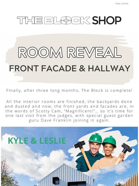 The Block Shop: The Block Room Reveal: Front Facade & Hallway 🔨 | Milled