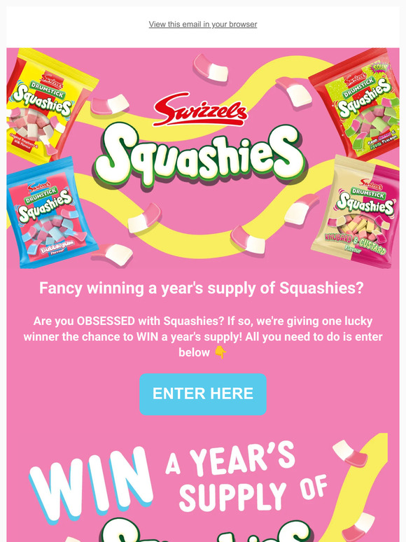 Win a year's supply of Squashies!🍬