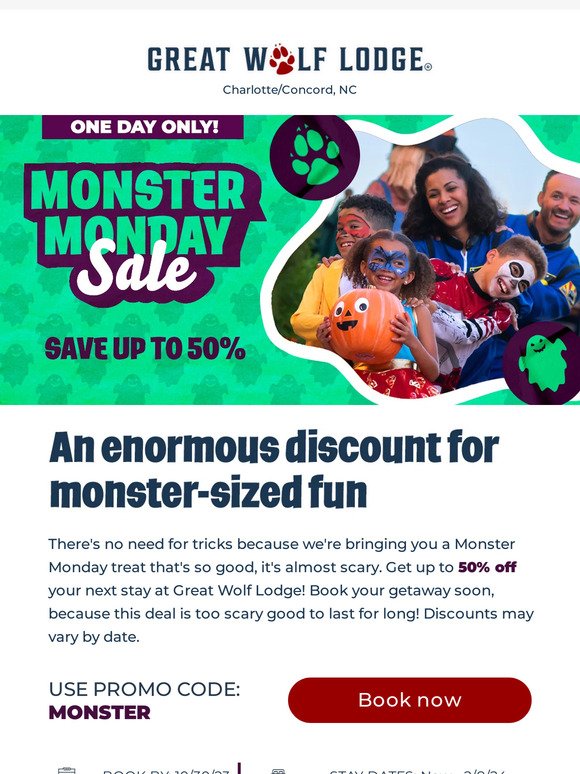 It’s monster sale time, — Pack!