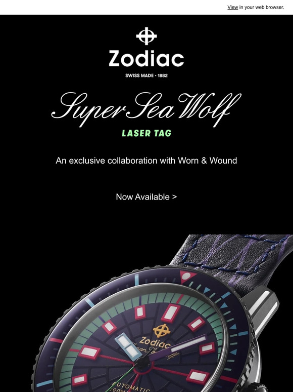 Zodiac Zodiac x Worn & Wound Laser Tag is Here! Milled