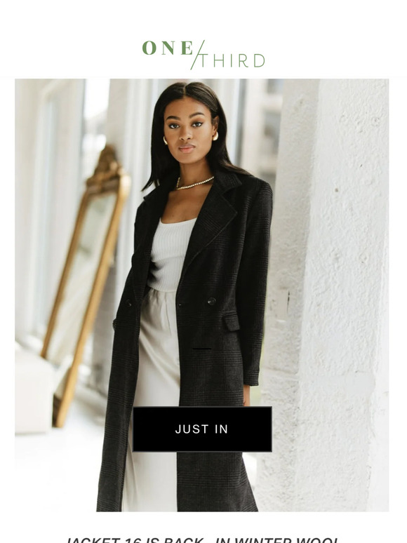 Keep Cozy in our New Classic Wool Coat