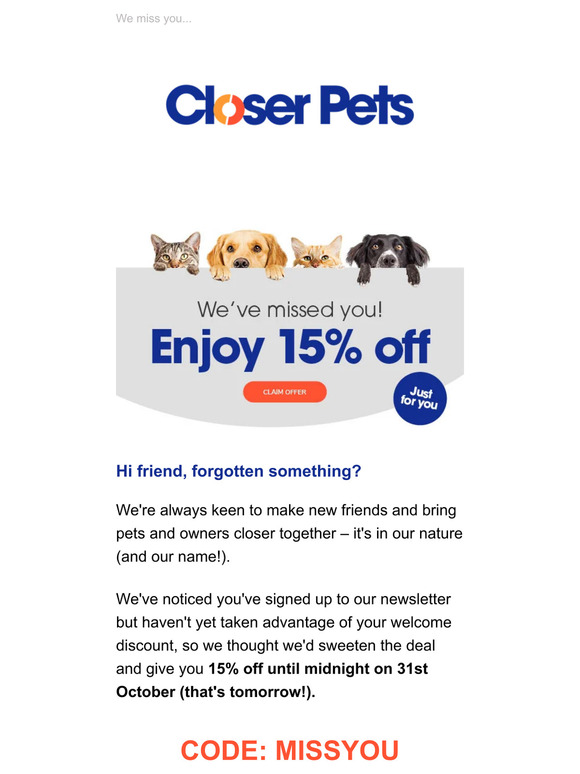 Hi friend, have 15% off on us
