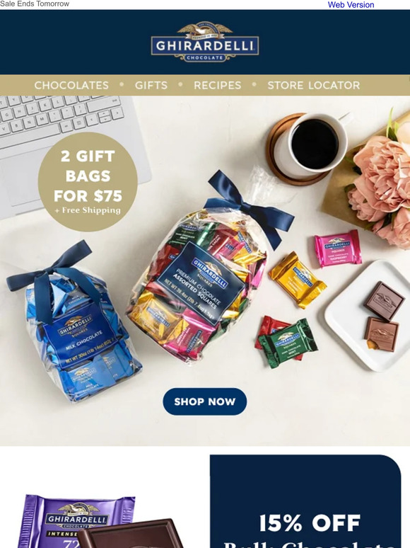 Don't Miss 2 Gift Bags for $75 + Free Shipping