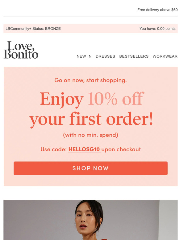 Hey —, enjoy 10% off your first order!