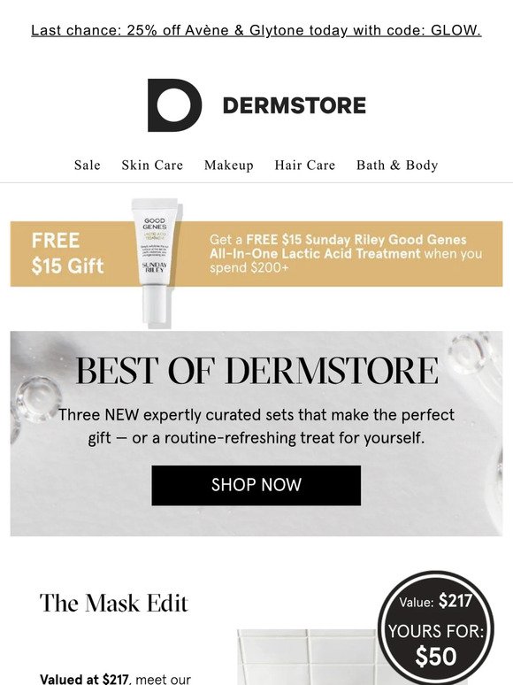 The BEST of Dermstore — shop curated kits for masks, hair & body