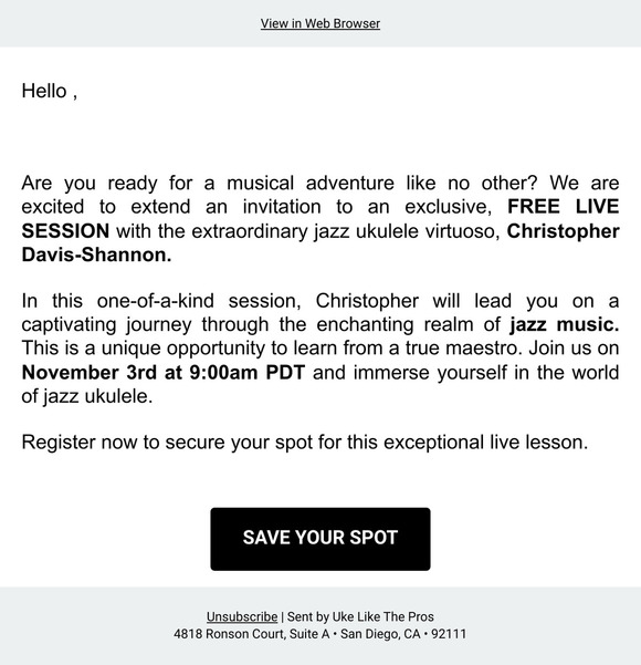 Uke Like The Pros: Dive into the World of Jazz Ukulele with Christopher