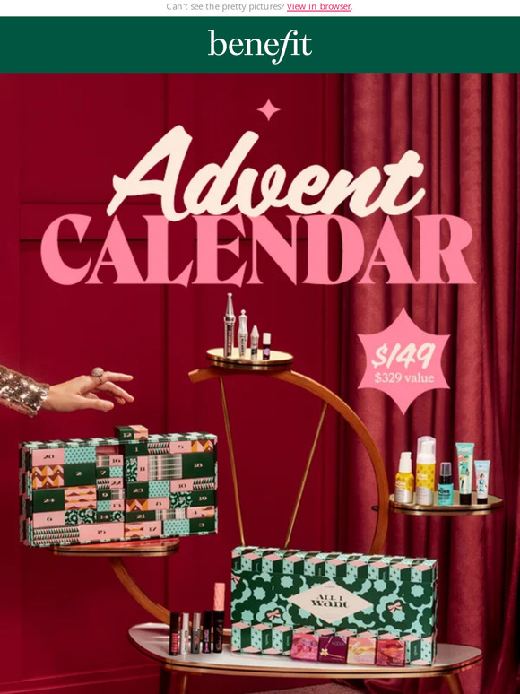 Benefit Cosmetics RESTOCK ALERT ๐จ Our advent calendar is back Milled