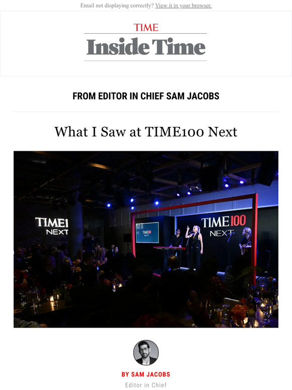 What I saw at TIME100 Next