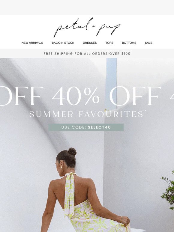 40% Off Your Summer Faves ☀️