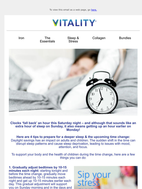 Time Change Tips + 20% Off Stress & Sleep Support