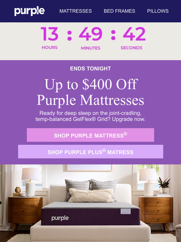 Ends Tonight: Up to $400 Off Mattresses