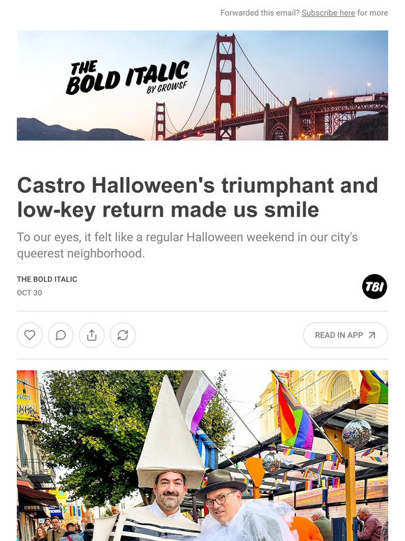 The Bold Italic Castro Halloween's triumphant and lowkey return made