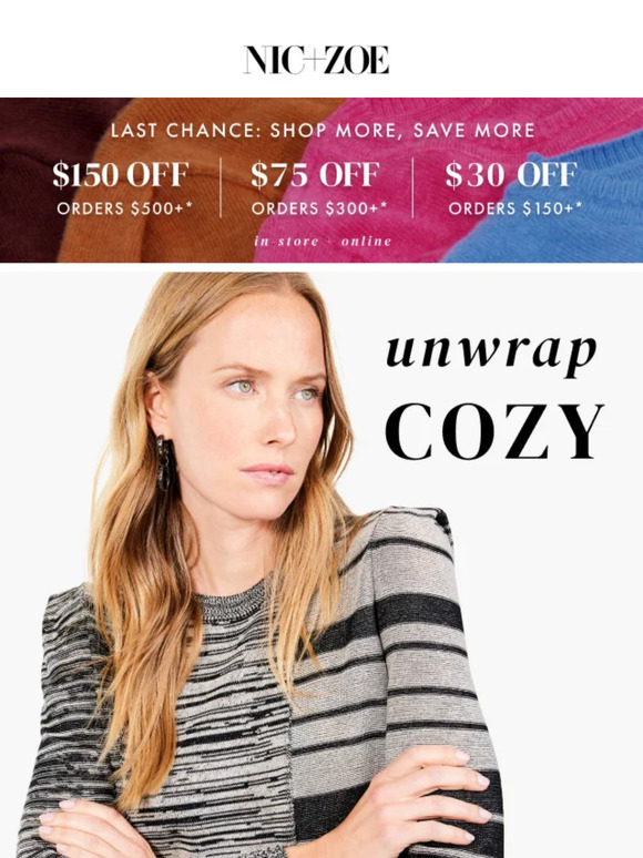 Nic and Zoe Boo! Final day to save up to 150! Milled