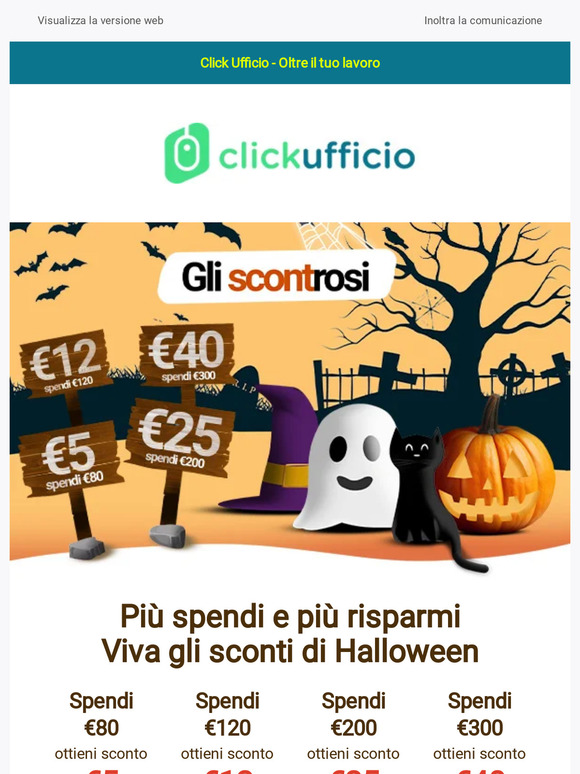 ULTIME ORE € 40 di sconto, viva gli scont-rosi di Halloween