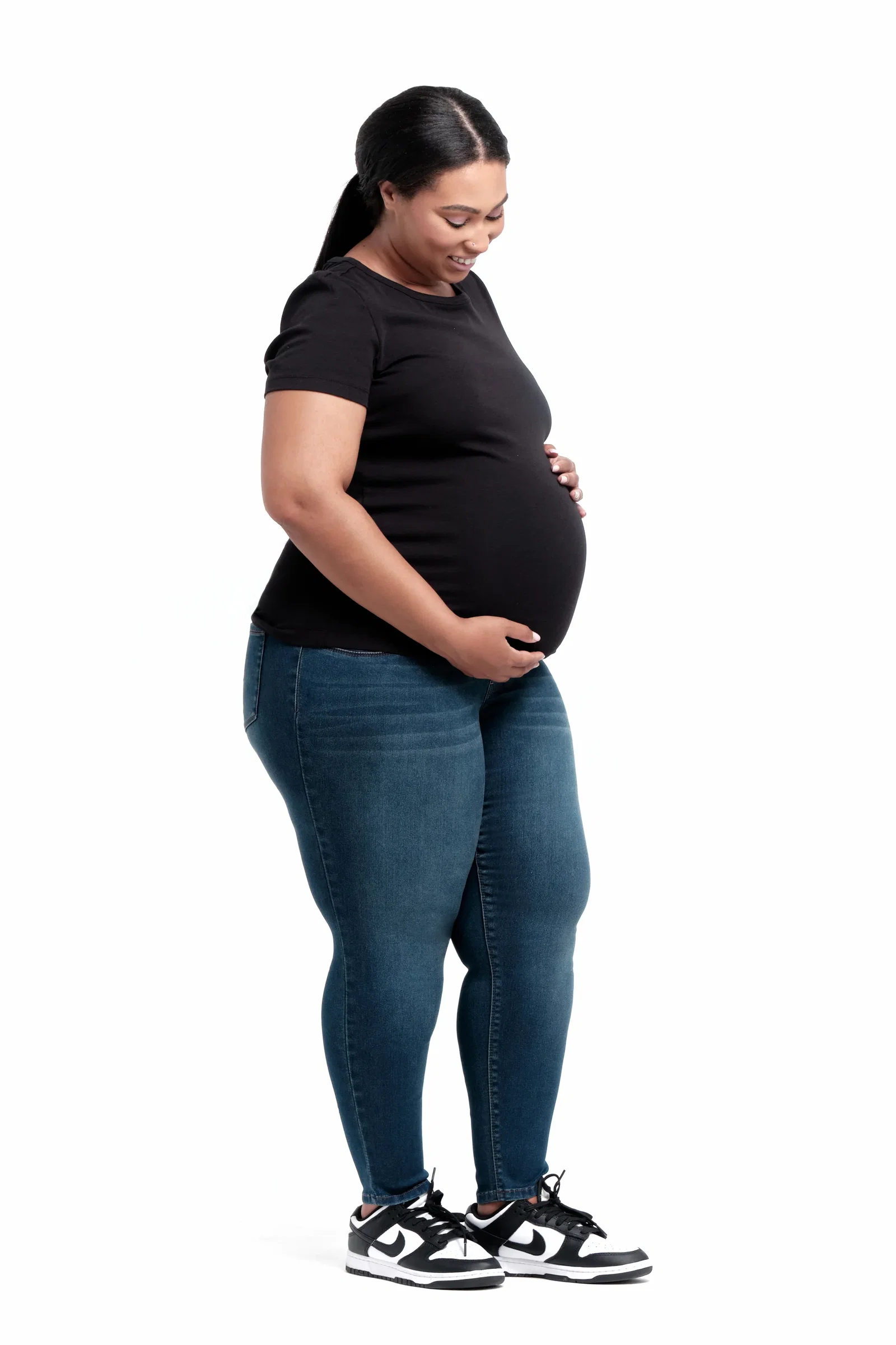 Image of Maternity Plus Butter Ankle Skinny w/ Bellyband in Ziggy