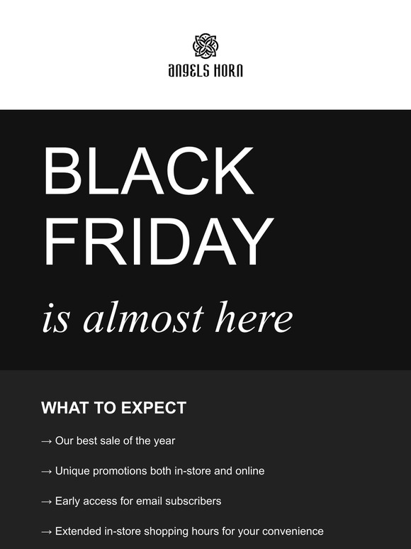 Black Friday is almost here