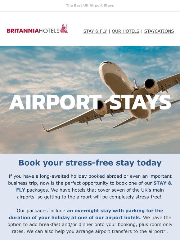 🧳 Travel stress-free with our Stay & Fly Packages - book now for peace of mind 🚀