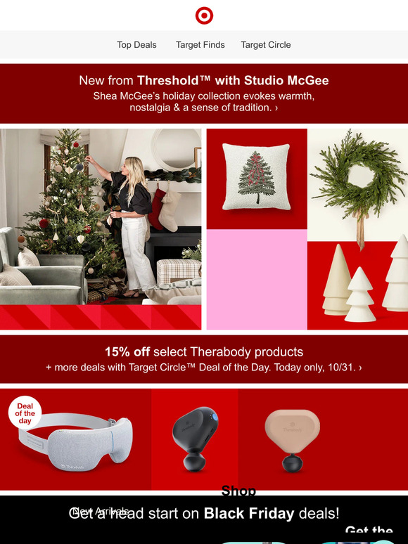 Target Holiday decor by Threshold with Studio McGee. Milled