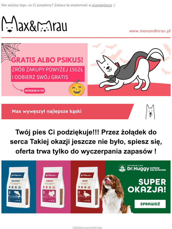 🎃 Gratis albo psikus 🦇 Już dziś odbierz swój prezent👻