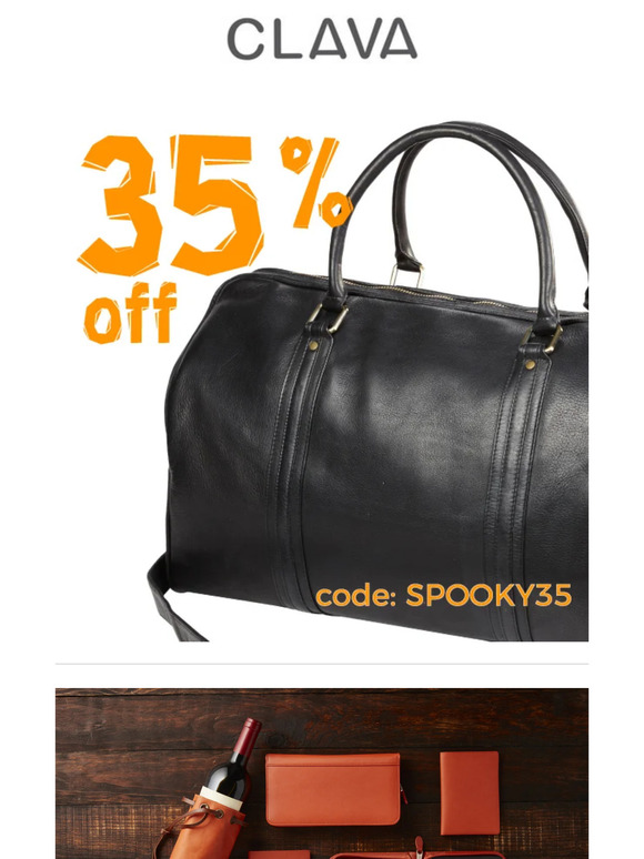 BOO!! Savings so scary this sale can only last until midnight. Get your tricks and treats with 35% off your entire purchase now!
