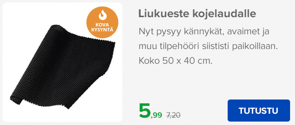 Liukueste kojelaudalle
