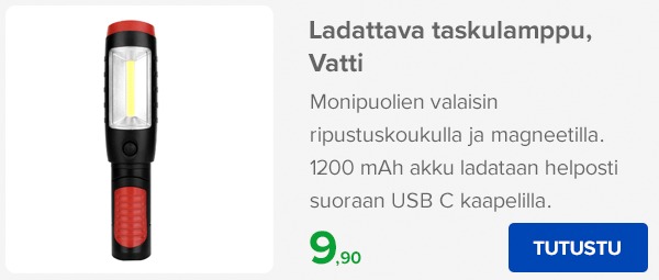 Ladattava taskulamppu, Vatti