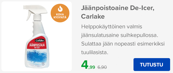 Jäänpoistoaine De-Icer, Carlake
