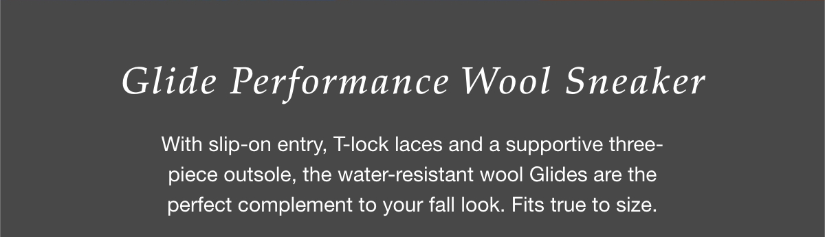 Glide Performance Wool Sneaker