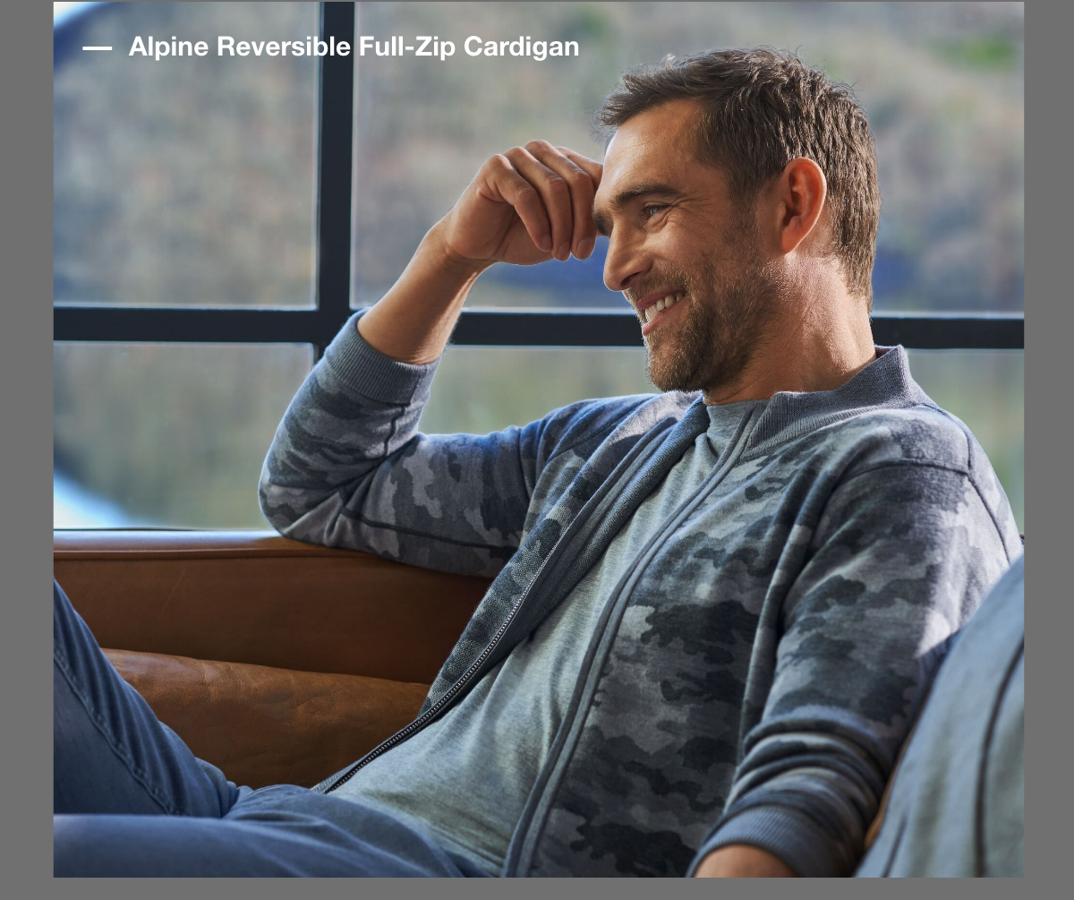 Alpine Reversible Full-Zip Cardigan