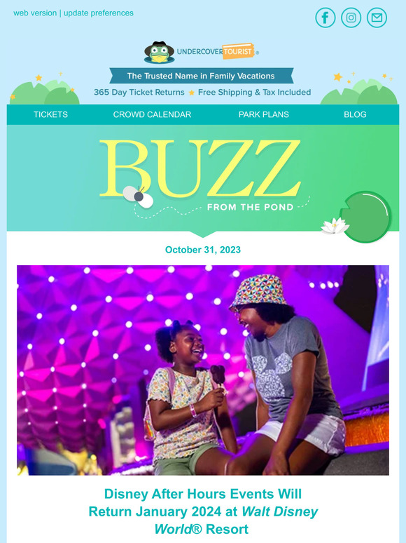 Disney After Hours Return in 2024 at Walt Disney