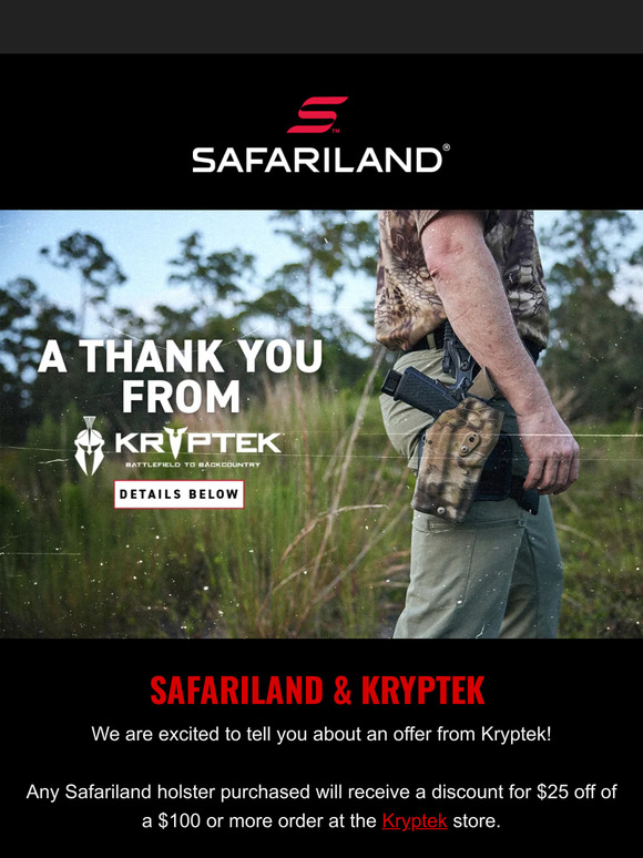 Safariland Gutschein 2 Für 1 2022 the safariland group: Safariland x Kryptek Partnering Together | Milled