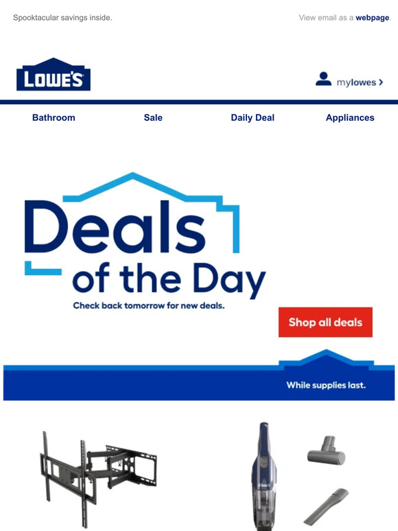 Up to 50% OFF! Today only.