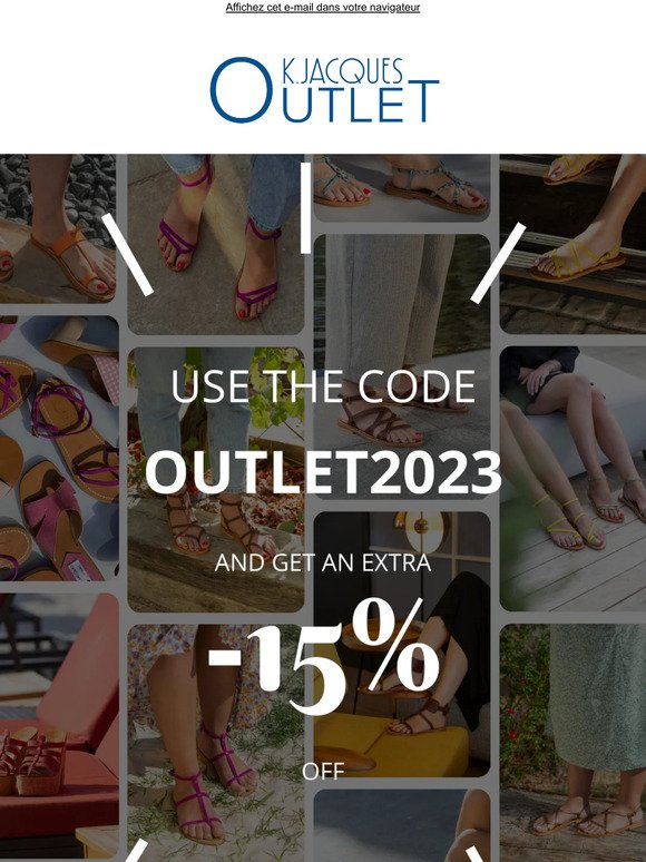 OUTLET :  get en extra 15% off right now 😍