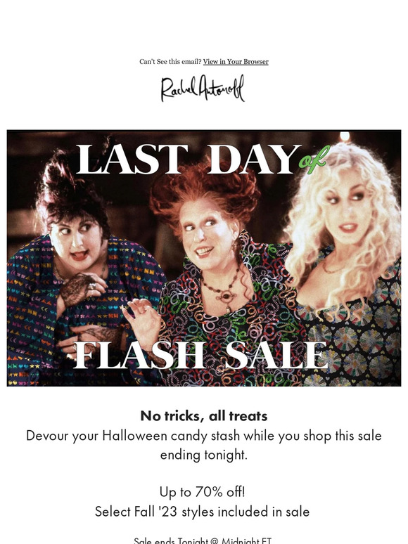 FLASH SALE ENDS TONIGHT!