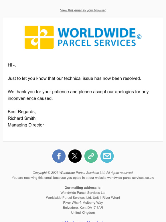 Important Update - Issues resolved