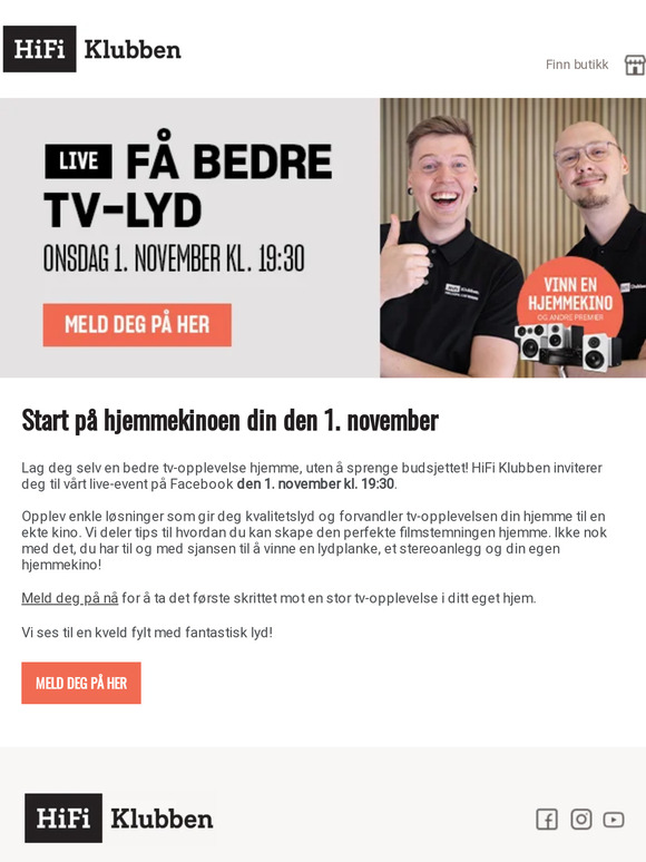 Live event: Vinn din egen hjemmekino